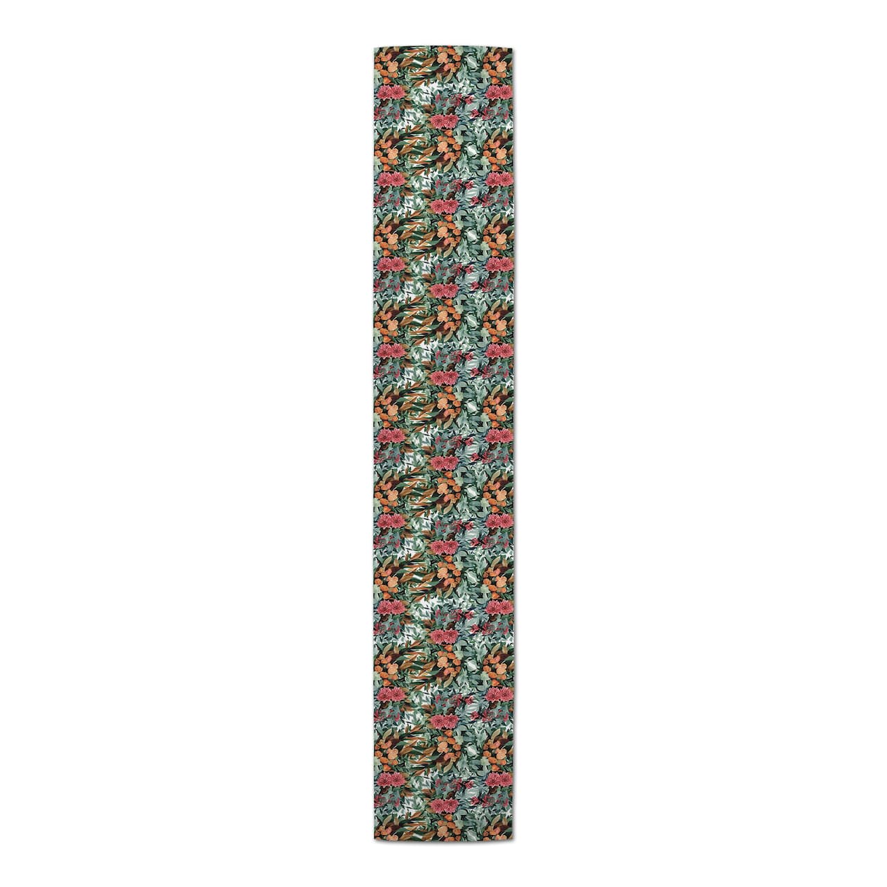 Warm & Cool Florals Indoor/Outdoor Table Runner